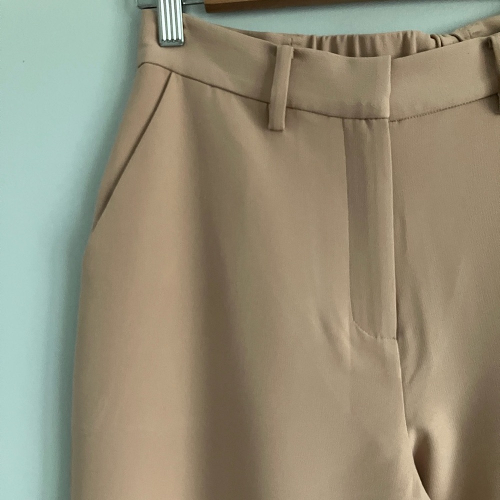 THE DROP Salmon High Rise Tapered Straight Leg Slacks Size XS (Could fit S) - Picture 2 of 11